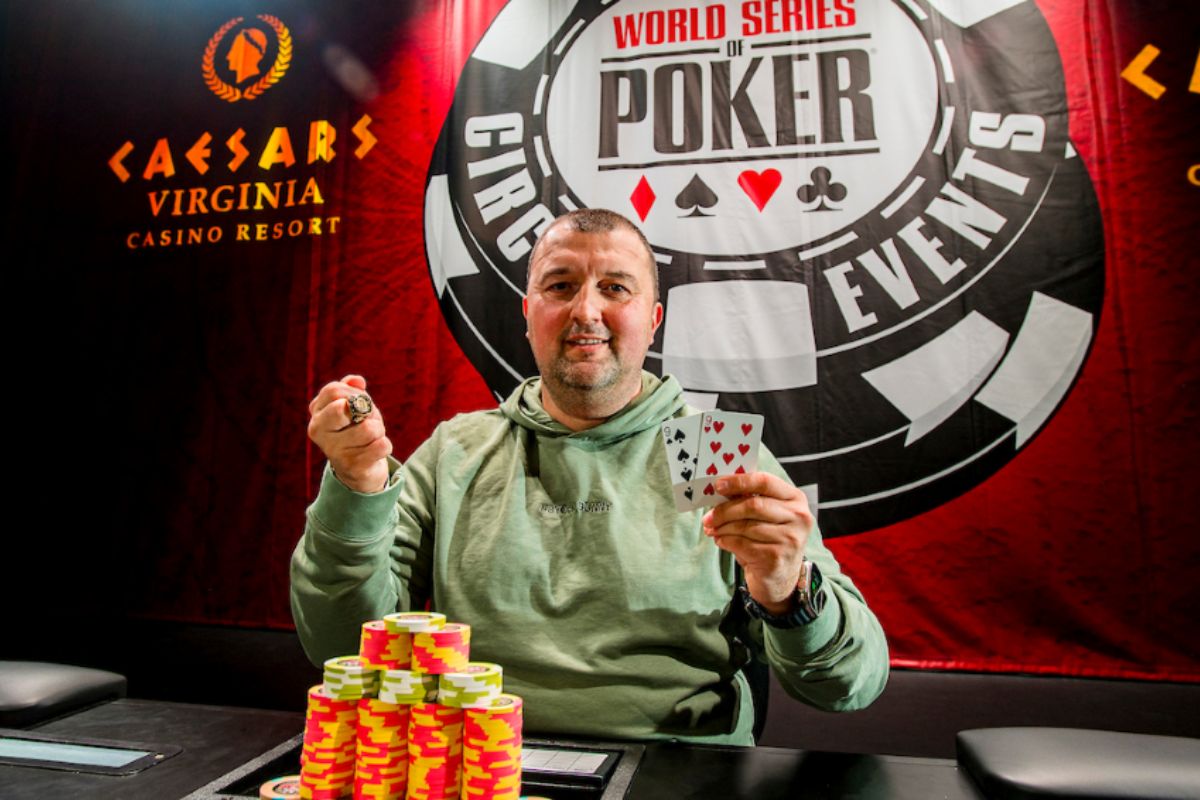 Life_of_Poker's tweet photo. 🔥🇺🇸 Valentin Lita makes Virginia WSOP Circuit history!
Lita won the inaugural $1,700 WSOPC Main Event at Caesars Virginia for $181,853, topping 665 entries and earning his first Circuit ring. 🏆
@WSOP
#WSOPC #WSOP #Poker
👇Story:
https://t.co/rtwnSgEhVH https://t.co/edbwwjNCV3