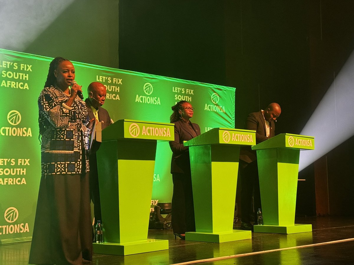 HermanMashaba's tweet photo. We are Currently LIVE for the ActionSA Gauteng Mayoral Townhall, hosted by Tim Modise, where our three Mayoral Candidates are unpacking their plans to fix their respective metros and get Gauteng working again.

YouTube: https://t.co/mKICJsSLm9 
Facebook: https://t.co/cM7obVnXl5

#OperationFixJoburg #Townhall