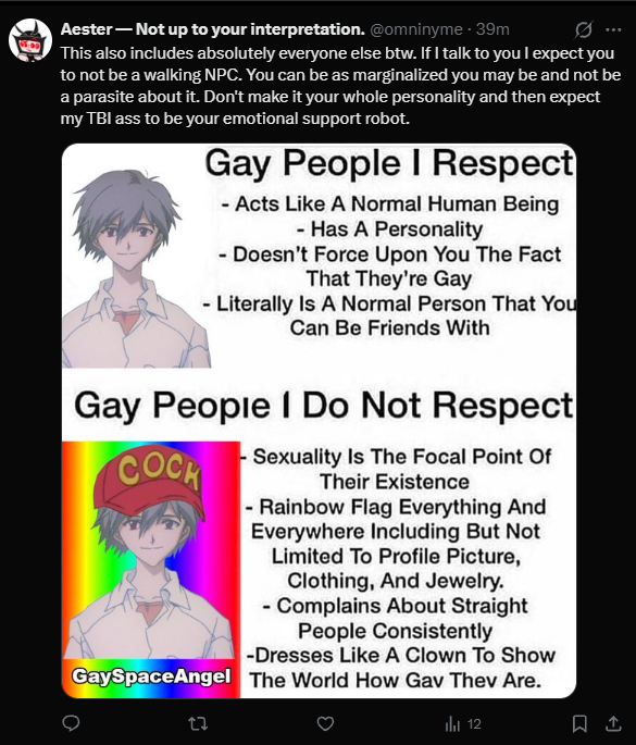 pawtekot's tweet photo. @omninyme And that's not to account for the FIRST image I posted of your tweet which was EXTREMELY homophobic. https://t.co/sz5OjdDwXg
