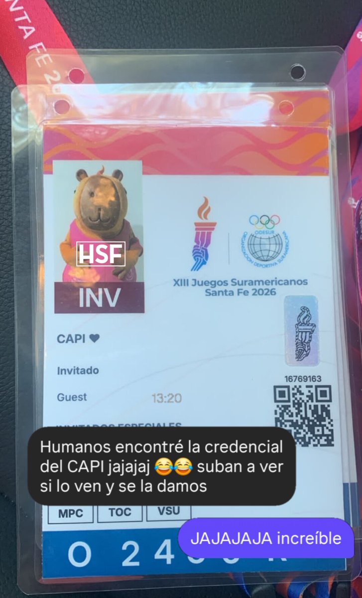 humanosdestafe's tweet photo. CAPI PERDIÓ SU CREDENCIAL JAJAJAJAJAJAJAJA https://t.co/snZAiIaKTt