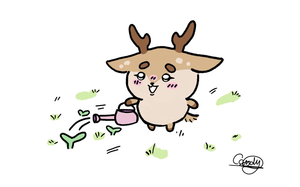chiikawaOCCandy's tweet photo. Watering plants https://t.co/84u4WNhyiB