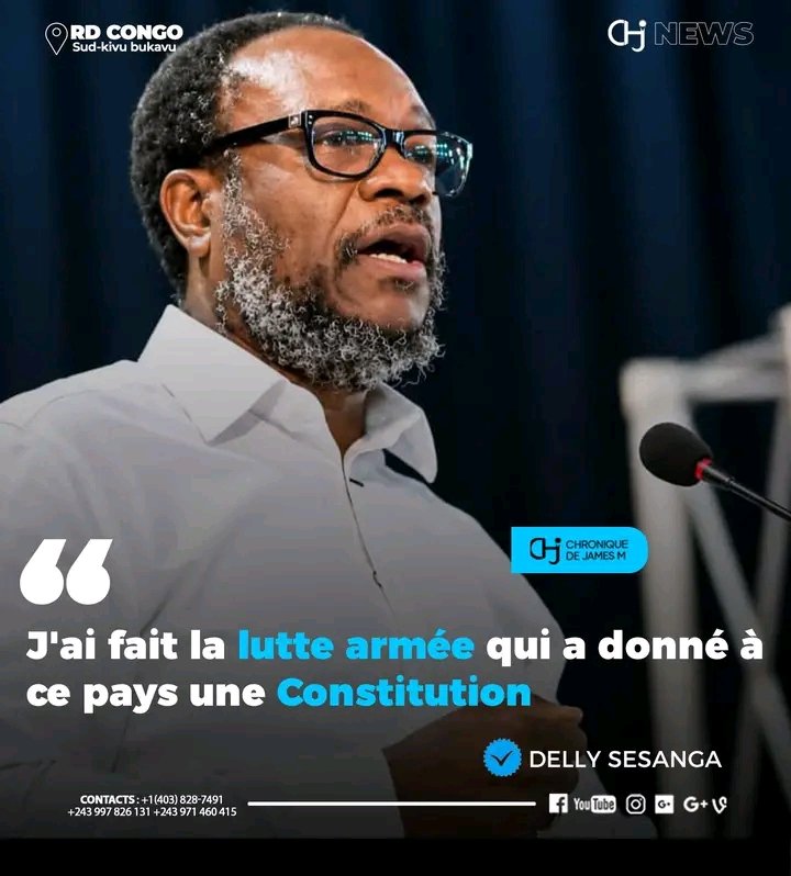 NovyBomoloBB's tweet photo. #RDC : 🇨🇩 Delly Sesanga : “ J’ai pris les armes pour contrer un gouvernement illégitime et contribuer à donner une  #Constitution à ce pays. Mandela aussi avait pris les armes contre l’apartheid, mais personne ne résume son histoire en disant simplement qu’il était un rebelle. https://t.co/WCLKrUmYfn