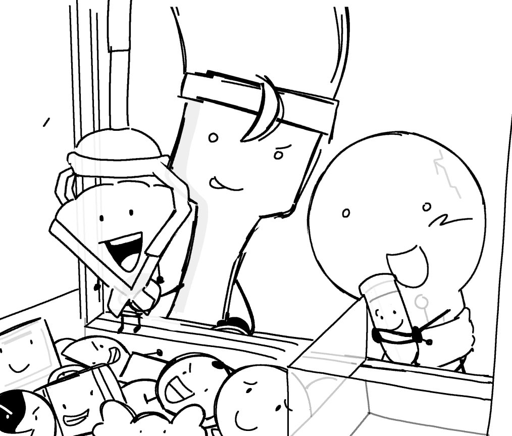 starzeeke's tweet photo. i started making this one Ages ago because i Think like brian or somehting said theyd go to claw machines togetha https://t.co/xs94ZtRHYe