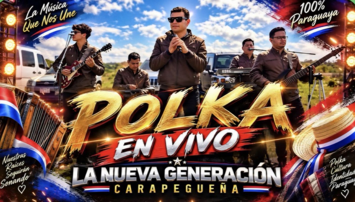 Matute98Benitez's tweet photo. La Nueva Generación Carapegueña

ya disponible en el canal de youtube Polka para Bailar sin parar 💻

integrantes

 Roque Benitez  Alexis Duarte   

Gustavo Cardozo  

Wilson Amarilla  Derlis Marin 

contratos: 0991-364-330 (Roque Benitez)📱☎️ https://t.co/jwE7WmXS2G