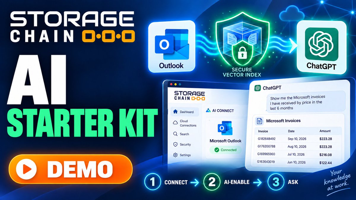 StorageChain's tweet photo. StorageChain AI Starter Kit Demo https://t.co/2Y5vd8B44u via @YouTube https://t.co/q2vk3iD8ZC