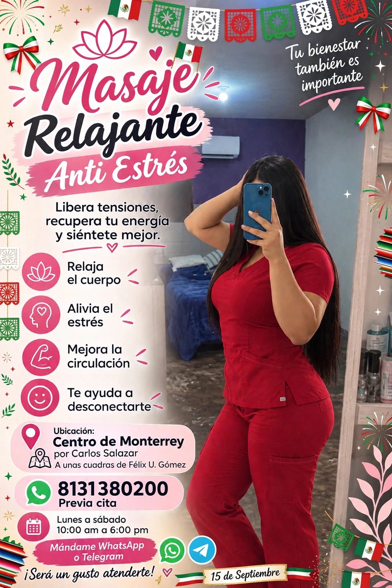 DLRspaMTY's tweet photo. Hoy miércoles ven por tu masaje relax y descansa como te mereces 💚🤍❤️
Tta. ZOE
Reserva aqui 👇
📞 https://t.co/DxeHIDs8uh https://t.co/6JkouQwzTC