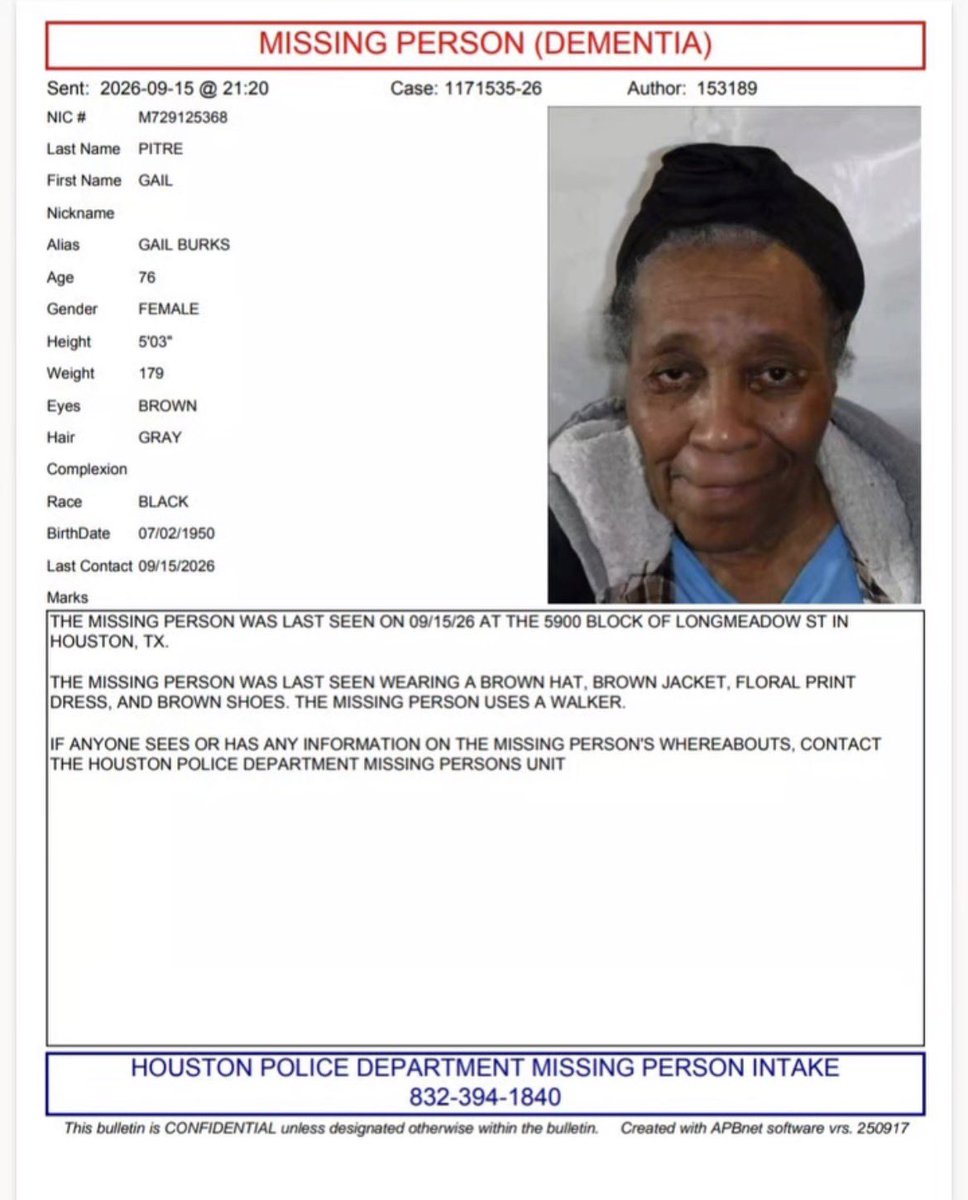 HenriettaSnacks's tweet photo. #Houston fam, please keep an eye out. #MissingPersons 🙏🏽💜 https://t.co/aHr6DfFYNm