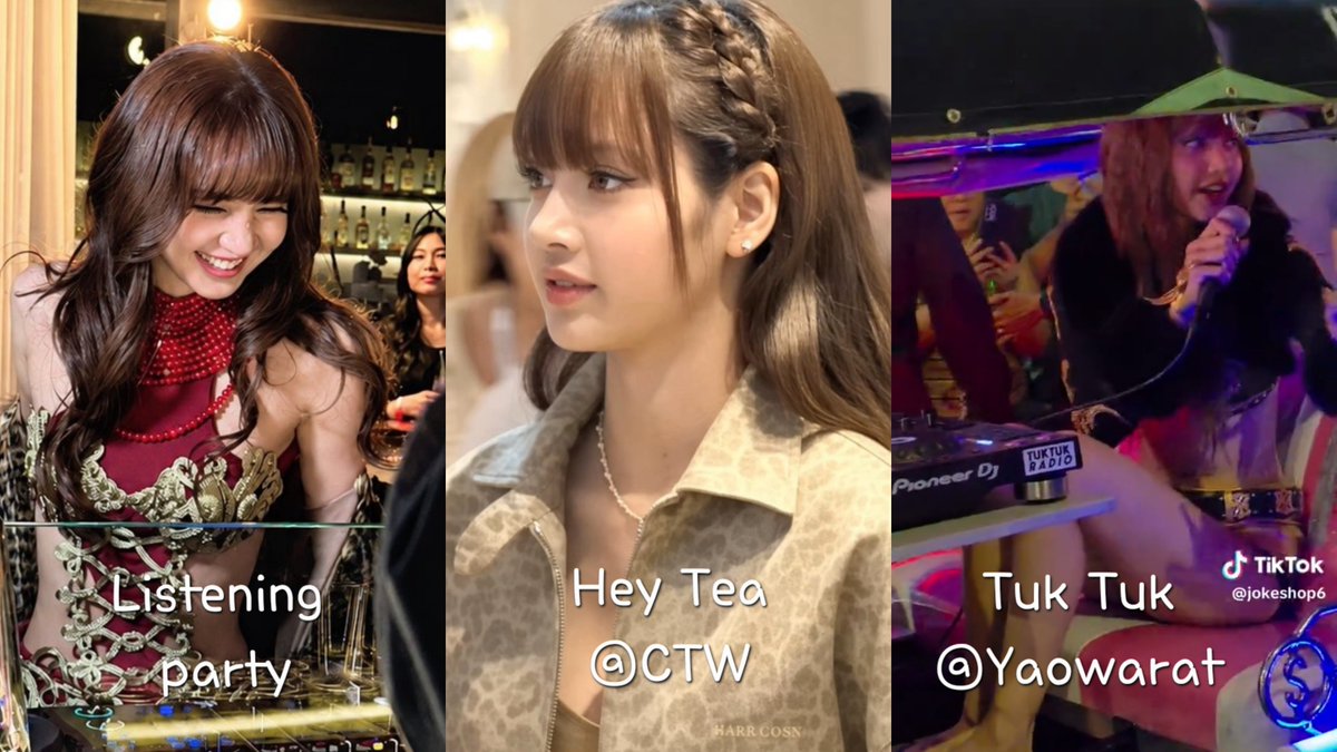crushourliz's tweet photo. คนที่ทำงานเหมือนไม่ได้หลับนอนที่สุด มอมเหล้าฟคที่ Listening Party วันถัดมาตอนบ่ายก็โผล่ที่ Hey Tea CTW ตกค่ำไปถ่าย Tuk Tuk Radio (น่าจะอันนี้) ที่เยาวราช ลิลลี่ออกทวิตไปแป๊ปเดียว กลับมาอีกทีงง และนี่นะคะ ชีลิซ่าค่อยๆโปรโมท ใครที่ด่ามาวกกลับมาดูด้วยค่า https://t.co/IRAeg5sVIQ