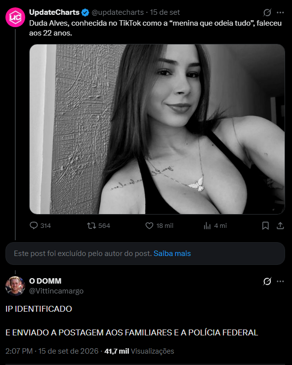 oliani_redfield's tweet photo. O cara nojento que comentou que "gostaria de trabalhar no I.M.L uma hora dessas" aparentemente tentou sumir, mas já haviam printado tudo e pelo visto a treta vai longe.

Tomara que sofra kk https://t.co/9Xk052lXY9