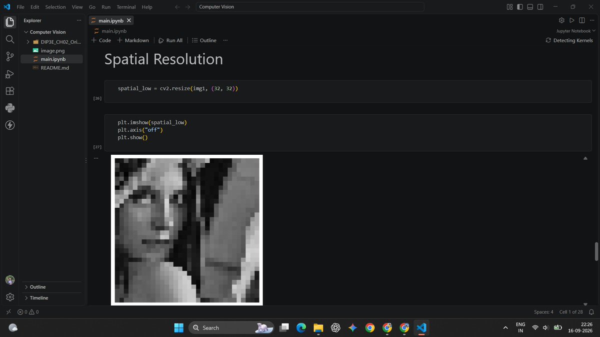 __Aditya_Ch__'s tweet photo. Day 8 of learning backend
✅Includes for sub templates

Computer Vision :- 
Plays with spatial resolution and intensity resolution.
#LearningJourney
#LearninginPublic
#ComputerVision 
#Backend https://t.co/fZggfsyKRk