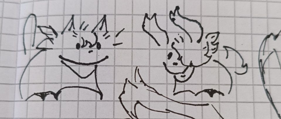 MEAT521344's tweet photo. I like sketching. I made, or rather, tried to make myself and my friend look like Mobians. The next post will feature sketches of them in color.

#sketches #OC #sonicthehedgehogㅤㅤㅤ https://t.co/j1ZUc0ZG8v