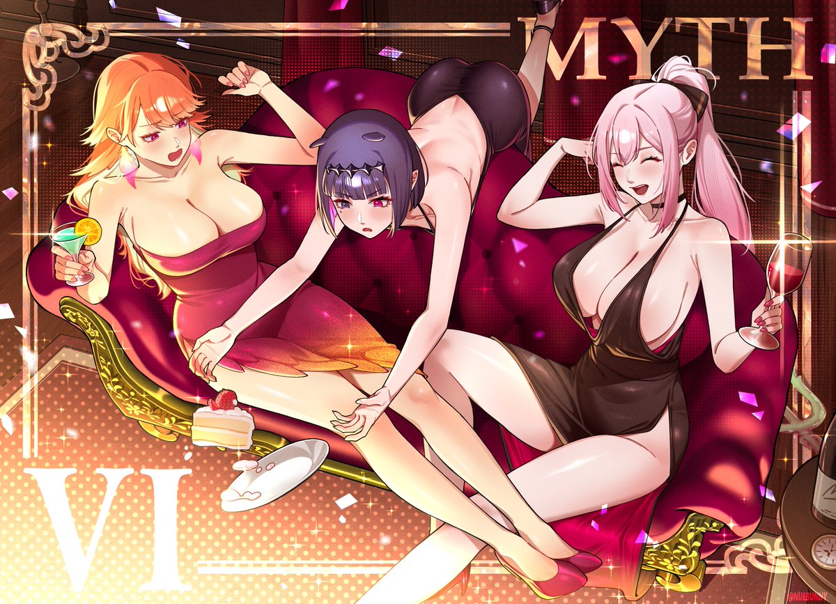 NueBunny's tweet photo. Happy 6th Anniversary Myth !! 🎉
#KFPicasso #inART #callillust https://t.co/uLEtfyObuj