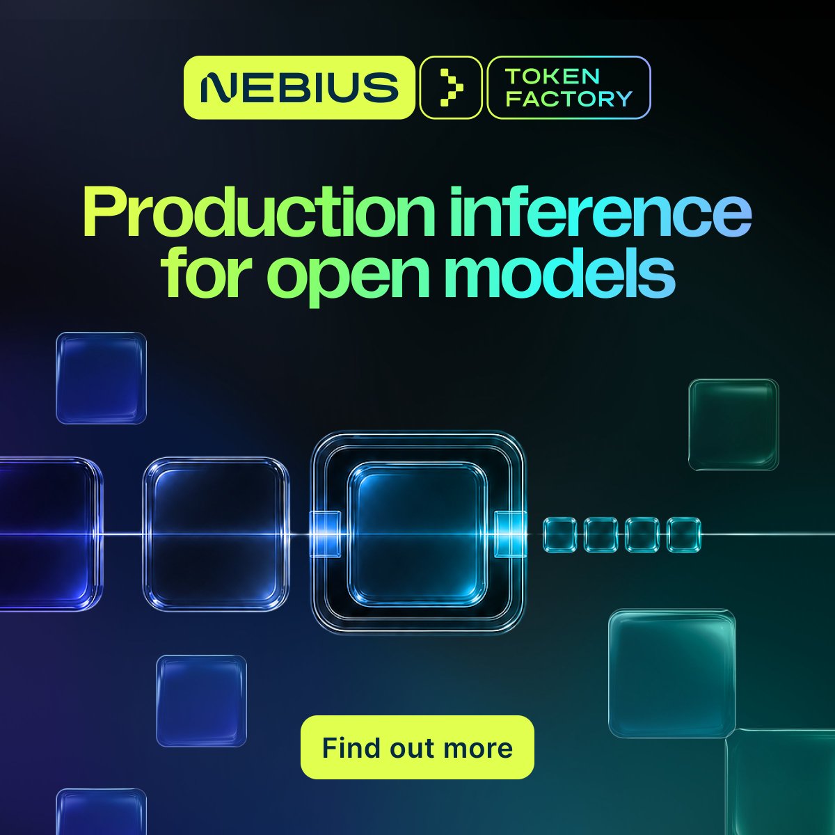 nebiustf's tweet photo. Open models move fast. Production should too. Serve, optimise, and improve them around real workloads with Token Factory.