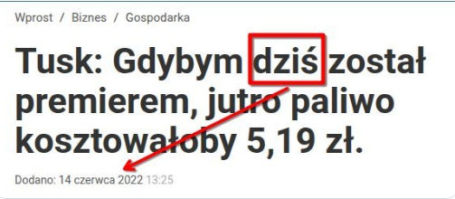 HerhorS's tweet photo. Premier Tusk nigdy nie obiecywał, że paliwo będzie po 5,19 jak zacznie rządzić. A ponieważ ten temat robi zwarcia i przepala styki w pustych dzbanuszkach betonu zbrojonego mafii PiS. Więc jeszcze raz spieszę z pomocą. https://t.co/KlC8C0MVHK