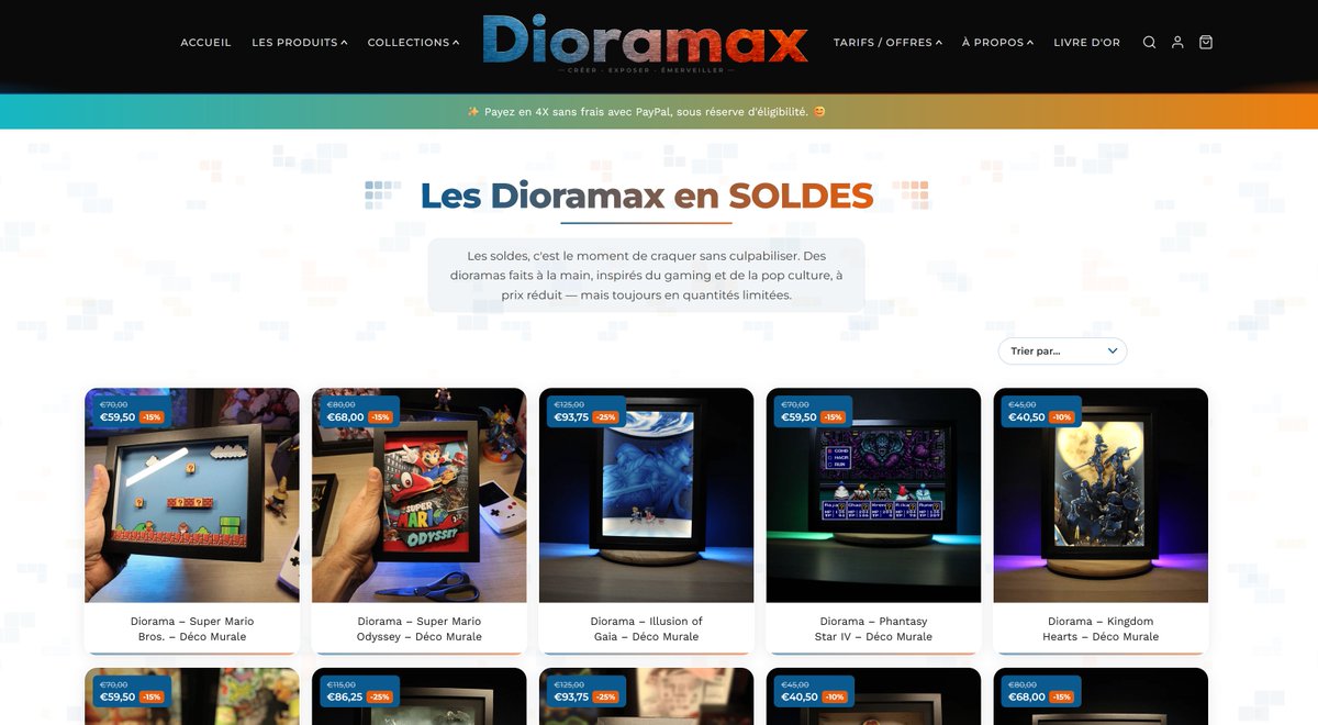 Gaijin_Mo's tweet photo. N'oubliez pas de jeter un œil aux soldes de temps en temps chez #Dioramax 😉👍
Merci pour tous vos partages, ça fait plaisir ! Parfois, le manque de visibilité est un peu déprimant. https://t.co/lgARqngeKL