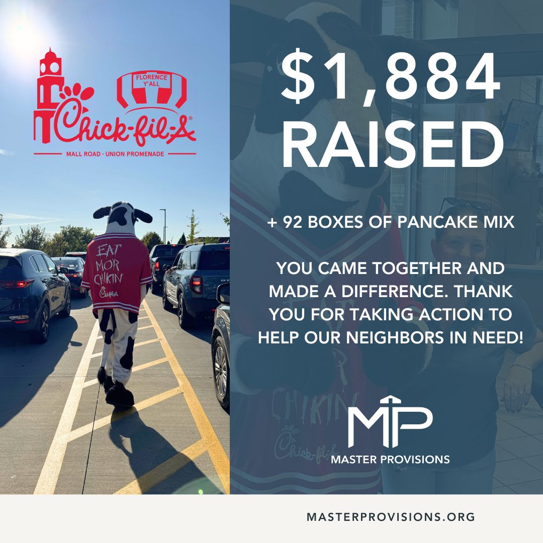 MasterProvision's tweet photo. We were blown away by the community support at our @eatmallrdchikin Collection Day! We raised almost $2000 and nearly 100 boxes of pancake mix to share with hungry people across the tristate.

THANKS to everyone who donated, and a special thank you to Chick-fil-A Mall Rd &amp; Union! https://t.co/BlfcVXeWUD