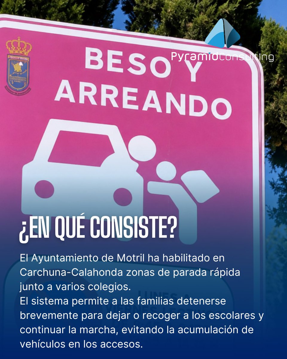 PyramidMultas's tweet photo. 🚗💗 “Beso y Arreando”: la señal que está llamando la atención en redes sociales
Una zona de parada rápida para dejar o recoger a los niños del colegio en un máximo de un minuto. https://t.co/6eo9atjNiS