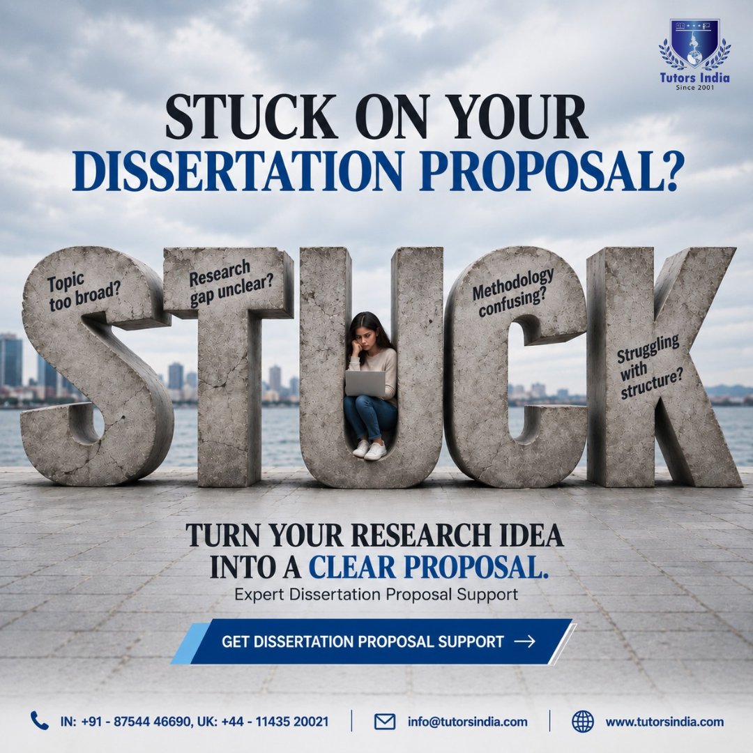 TutorsIndia's tweet photo. A broad topic, unclear research gap, confusing methodology or weak structure can hold your proposal back. Get expert dissertation proposal support to turn your research idea into a clear research plan. https://t.co/tyMdEHjM6D

#DissertationProposal #ResearchProposal https://t.co/IjShIDY0lX
