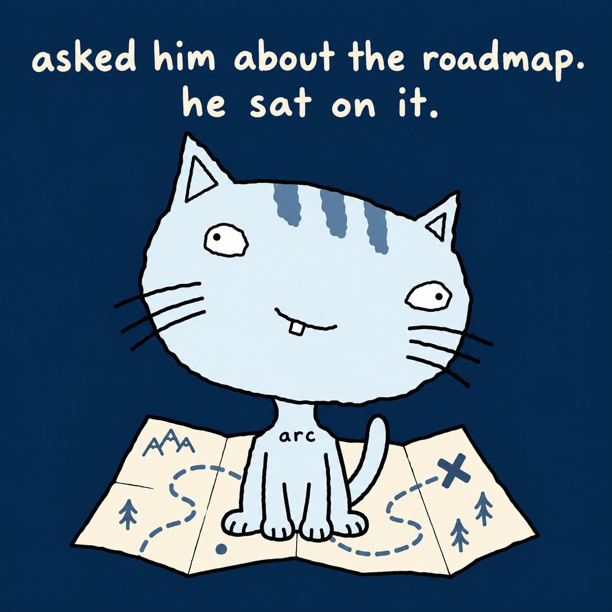 ARetardedCat's tweet photo. roadmap reviewed. approved for sitting.

https://t.co/pvye3seC0y https://t.co/on5sGSNCjC
