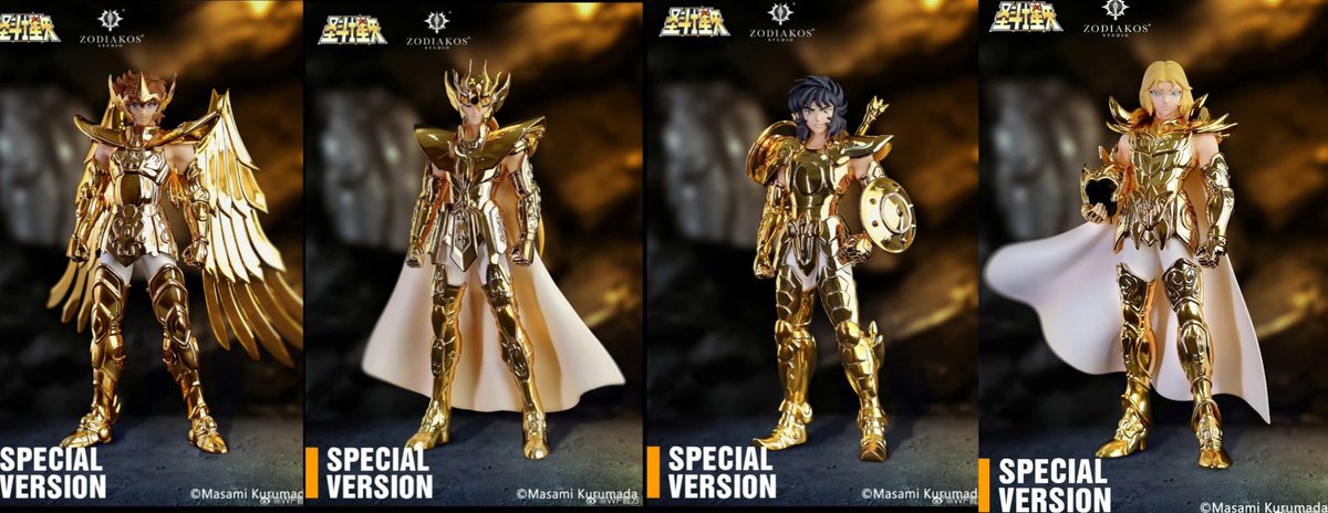 PassionXFun's tweet photo. Zodiakos Studio Star Shine 1/12 Sagittarius Aiolos Virgo Shaka Libra Dohko & Aries Mu Special Version to be displayed at WF 2026 Shangai
#ZodiakosStudio #StarShine #SaintSeiya #黄金聖闘士 #アリエスムウ #ライブラ童虎 #バルゴシャカ #サジタリアスアイオロス
https://t.co/u3b4vvP4wz https://t.co/NI4L2hgU4A