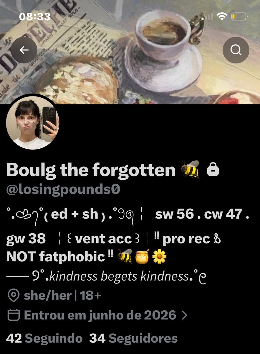 losingpounds0's tweet photo. Ter mudado as cores do meu perfil está me causando muita aflição, mas achei tão bonitinho. Espero acostumar logo https://t.co/nixd4PdOsT