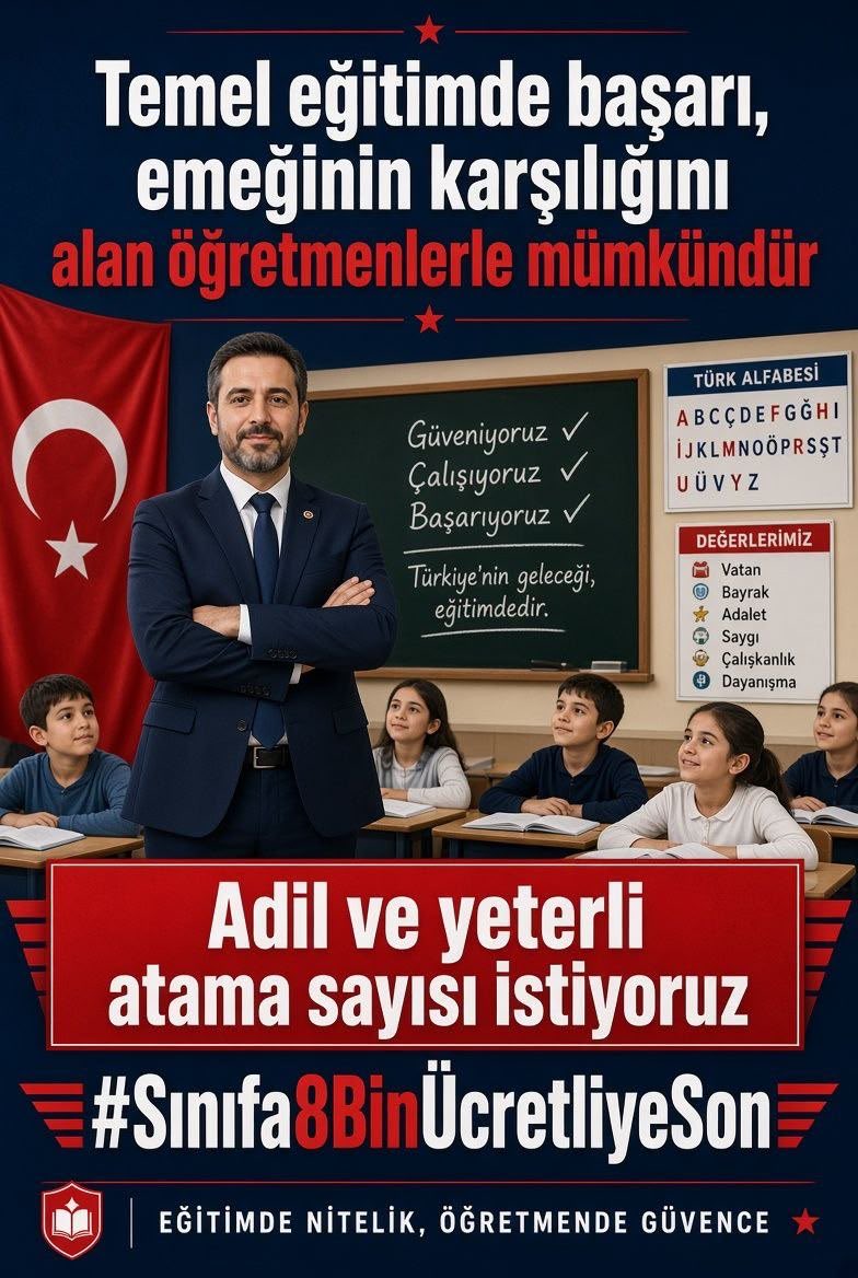 1kayamehtap's tweet photo. İlk ders zilinin çalması, o minik ellerin kalemi tutması için biz hazırız! Çocuklarımızın gözlerindeki ışığı yakmak için sınıf öğretmenliğine hak ettiği yüksek kontenjanı bekliyoruz. #Sınıfa8BinÜcretliyeSon

@tcmeb
@Yusuf__Tekin
@memetsimsek
@RTErdogan
@oktay_saral https://t.co/wT3NuEEu9L