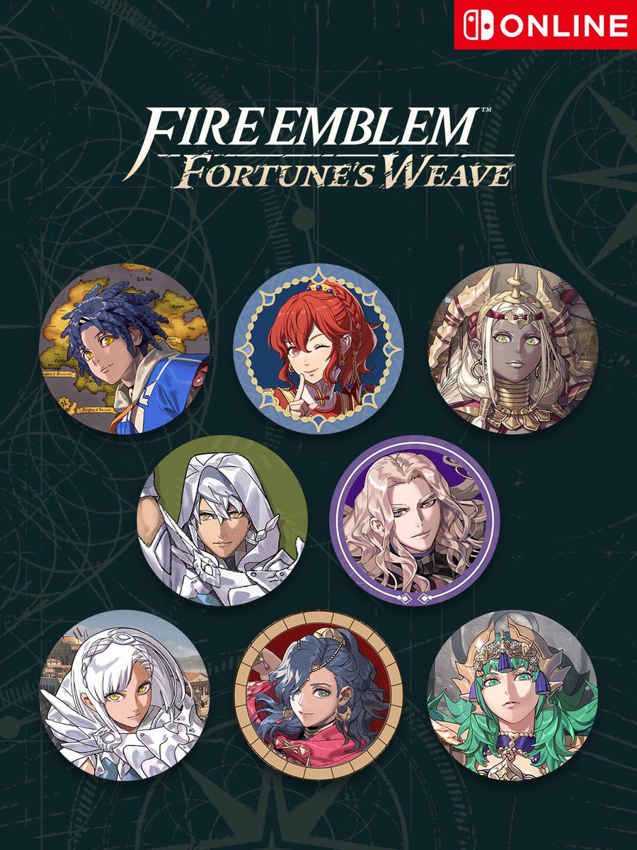NintendoES's tweet photo. ¡Dale a tu perfil un toque muy dagdano! Desde ahora y hasta el 15-10, si tienes una suscripción a #NintendoSwitchOnline, puedes canjear puntos de platino por estos elementos para iconos inspirados en Fire Emblem: Fortune's Weave. ¡La selección irá cambiando cada semana! https://t.co/REMDLFC2vb