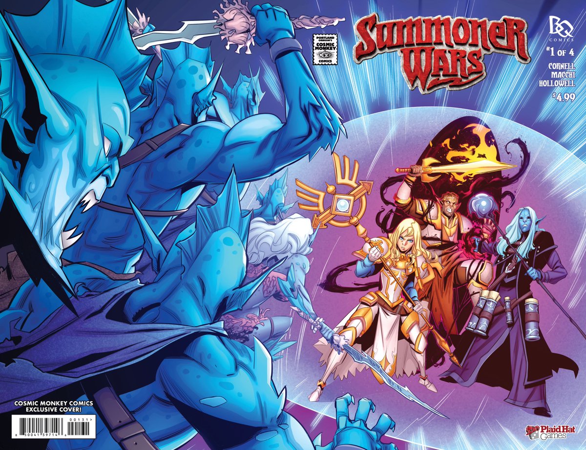 cosmicmonkey's tweet photo. Our exclusive cover (only 500 made) to the very rare @PlaidHatGames Summoner Wars 1 is ready for your hot little hands! Signed available as well. First come first served, see ya at 11am! https://t.co/AWRacOrqwZ
