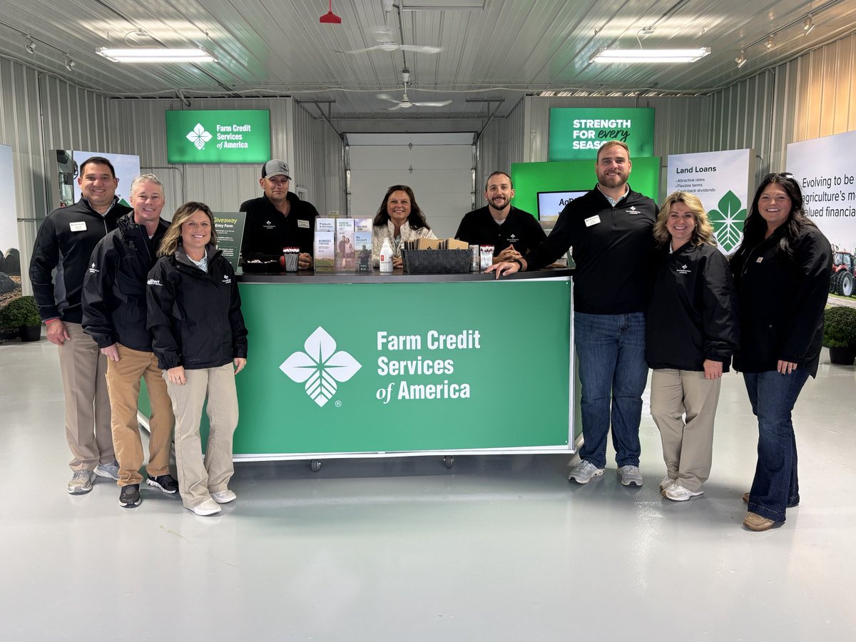 FCSAmerica's tweet photo. We're having a great day 2 at @HHDays! Thank you to everyone who has stopped by to connect with our team. We were pleased to visit with Governor Pillen and share more about how we serve agriculture.
 
Stop by lot 538 to meet the team and learn about our cooperative model, financing, crop insurance, and more.