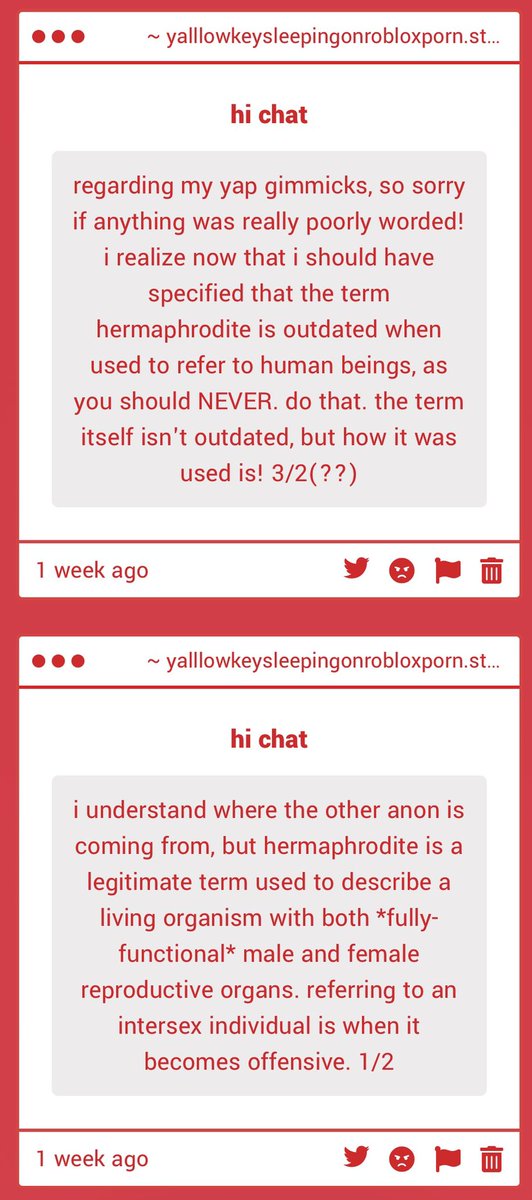 hellyeahfreak's tweet photo. - (second part didnt send) while you are correct, i dont think that word should be used on !nphernals anyway considering theyre pretty humanoid, im not intersex tho so i wont comment further

- FUCK UR RIGHT ill do it when i have the time, definitely gonna take a while tho gulpp https://t.co/AxoG3utPIw