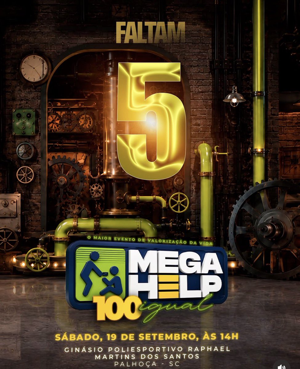 FJUStCatarina's tweet photo. Você já está preparado para viver o Mega Help100 Igual?
Sábado, 19 de setembro Às 14h
Ginásio Poliesportivo Raphael Martins dos Santos -
Palhoça/SC
Chama a galera, compartilha esse post e vem fazer parte desse momento!
#fju #fjusantacatarina #fjufloripasc #megahelp2026 https://t.co/0WHnH2dvLc