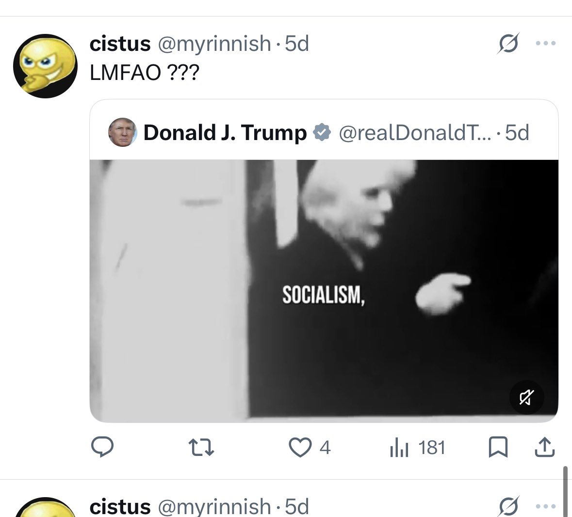 KennethTho35605's tweet photo. @myrinnish You just went on a mult tweet rant about a pop star but the extent of your criticism of the president is two question marks and a “LMFAO” https://t.co/p3bTC441R7