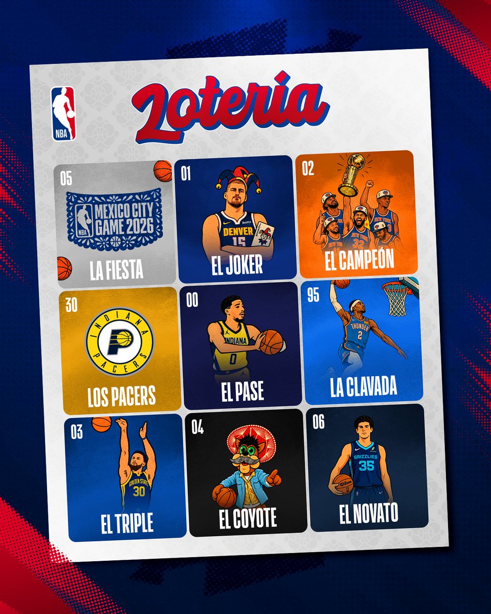 NBAMEX's tweet photo. La lotería perfecta no exis... 🇲🇽🏀

¿Listos para jugar? 👀 https://t.co/hPj66vGUBl