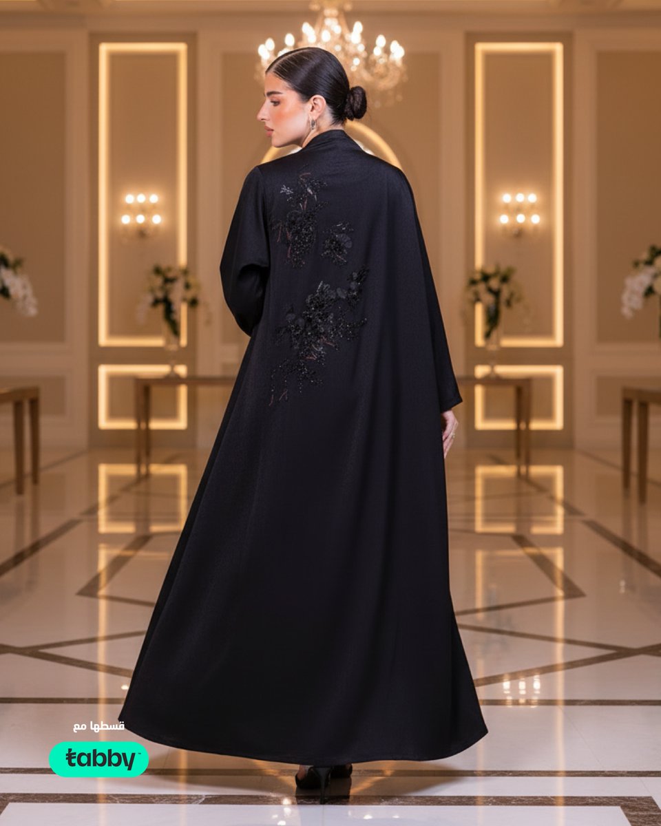 NafisaShamStore's tweet photo. بفخامة لا تُخطئها العين، اجتمع السواد الملكي مع الدقة العالية في التفاصيل لصنع عباية مصنوعة من القماش الكوري الفاخر والمطرزة بلغة الجمال والتراث، ولتكون مريحة للاستخدام اليومي والمناسبات.

سارعي بالاستفادة من خصم #اليوم_الوطني_السعودي، واقتنيها من متجر_نفيسة_شمس:
https://t.co/Hhm27rZFHI