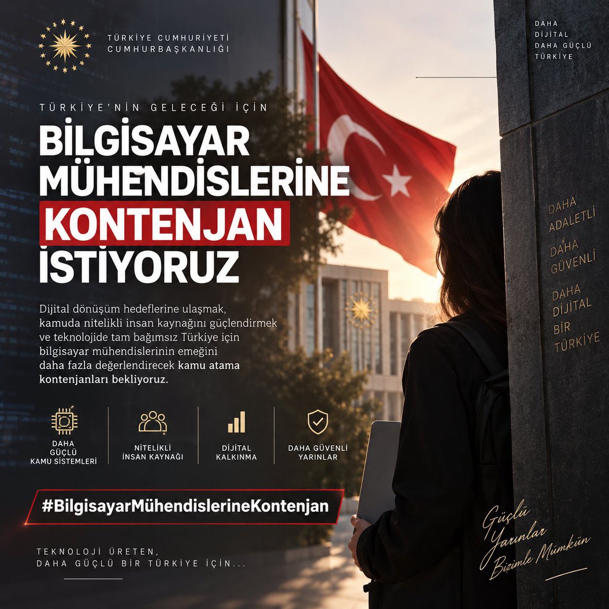 hayatinbasii's tweet photo. @drmemisoglu Bilgisayar mühendislerinin kamu kurumlarında daha fazla görev alması, ülkemizin teknoloji altyapısının gelişimine katkı sağlayacaktır.

#BilgisayarMühendislerineKontenjan #kpss https://t.co/hRTESjlAq1