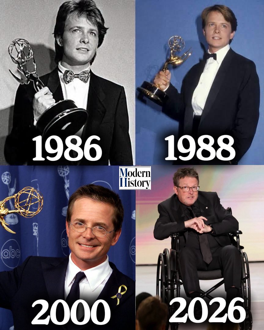 modernhistory's tweet photo. Michael J. Fox has been on the Emmy stage for 40 years, with his first win in 1986 for Family Ties and five acting Emmys in all. 

Last night he came back for the Bob Hope Humanitarian Award, the same man who was diagnosed at 29 and built a foundation that put billions into Parkinson’s research.

Which Michael J. Fox movie is your favorite?