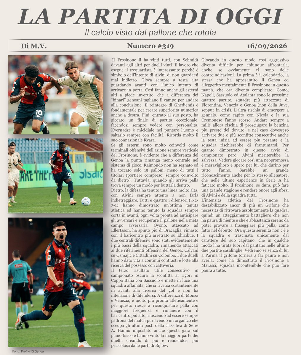 MV_05_'s tweet photo. Grandissimo inizio di #SerieA per il #Frosinone di Alvini. Forse troppo? https://t.co/dxZYcENcCV