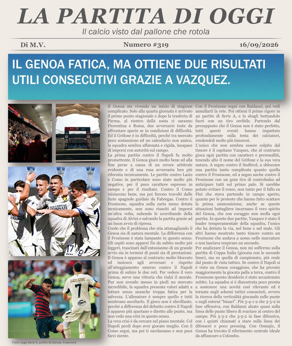 MV_05_'s tweet photo. Grandissimo inizio di #SerieA per il #Frosinone di Alvini. Forse troppo? https://t.co/dxZYcENcCV