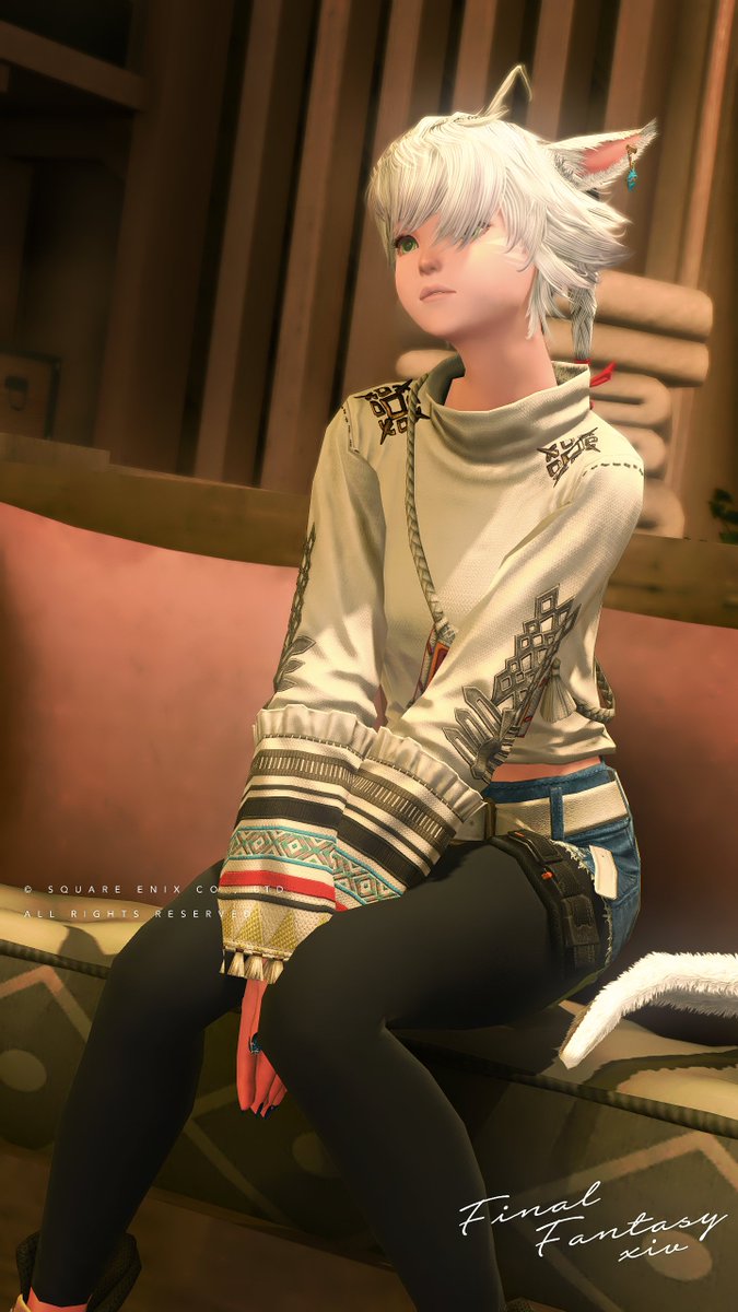Saki_Edkm's tweet photo. おはようー
 #鼻黒ッテ #おはミコ #FF14SS https://t.co/CaOJj0xxik