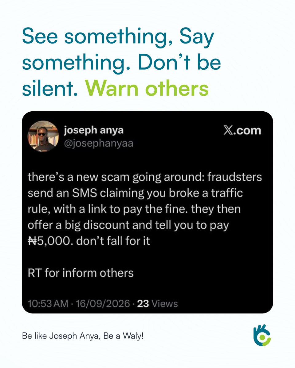gowaly_official's tweet photo. 🚨 New fraud alert ‼️ 

Read full article here 👇🏾 

https://t.co/tkiUOoAw6c https://t.co/RtMmH09Os1