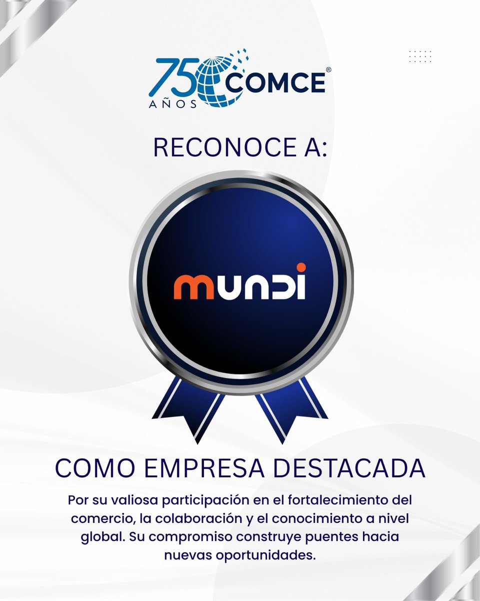 ComceOficial's tweet photo. 🌟 Empresa asociada destacada COMCE

Hoy destacamos a Mundi, plataforma fintech especializada en servicios financieros para empresas que participan en el comercio internacional. 🌎💼 https://t.co/vJHUl8WAfz