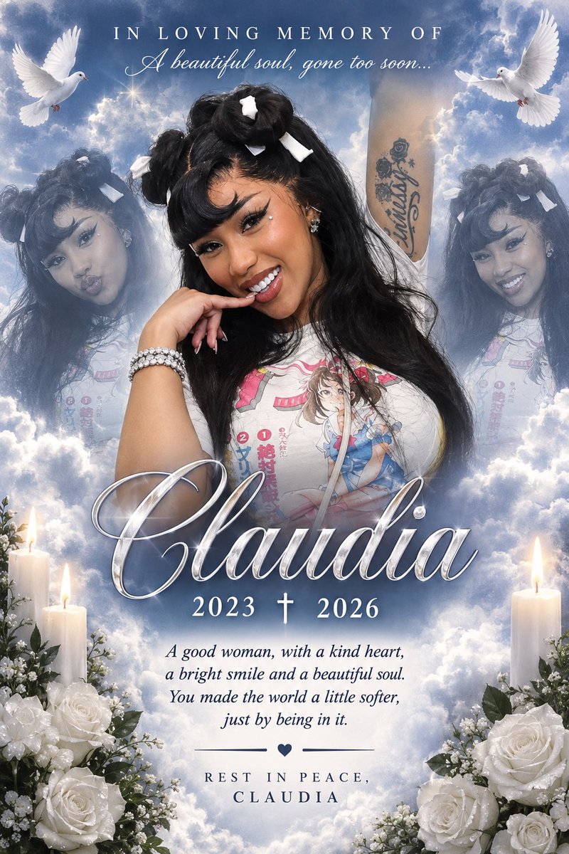 hiiiimpressure's tweet photo. 🕊️ In loving memory of Claudia (2023–2026). 

A beautiful soul with a kind heart and a smile that will never be forgotten. 

May she rest peacefully among the stars. 🤍

LLC 🇺🇸🕯️ https://t.co/5AaUvQp7lG