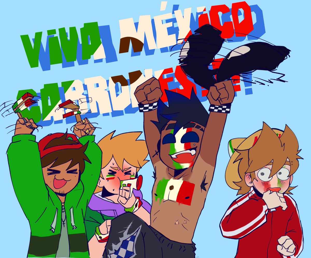 zor3uwu's tweet photo. 💚🤍❤️  Viva México yeahhh 💙❤️  
#tomtord #tordtom #eddsworld https://t.co/0DtKwkroQf