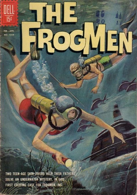 BrianWPrescott's tweet photo. #TheFrogmen 🤿 🦈 #DellComics https://t.co/EpUNrV9xWV
