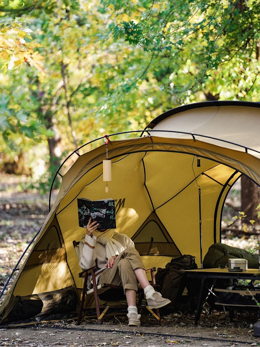 DarenGiebenouw's tweet photo. Just woke up to crisp mountain air, the smell of pine, and sunlight filtering through the tent. This is why I skip the city for weekends https://t.co/vxVvQzh9c7