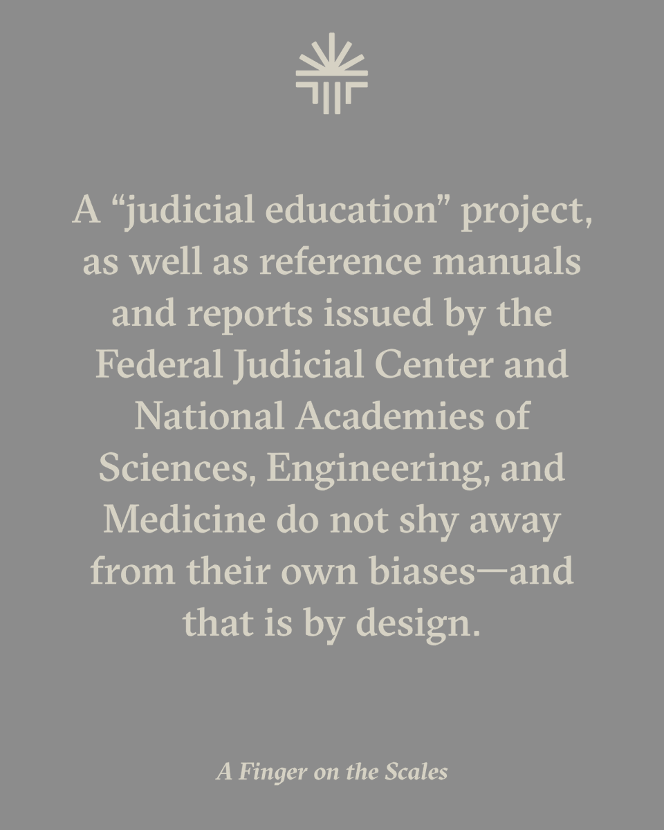 CivitasInst's tweet photo. Judges evaluating contested scientific and legal questions should know who developed the materials they are being asked to consider and what interests those contributors represent.

Research director @mctoth's new paper lays out the case for why.

Read the full text here: https://t.co/YyaquJuDxR