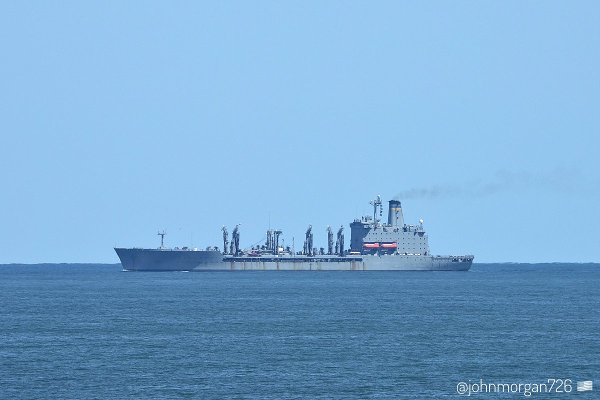 WarshipCam's tweet photo. USNS Leroy Grumman (T-AO-195) Henry J. Kaiser-class replenishment oiler coming into Norfolk, Virginia - September 16, 2026   SRC: X-@johnmorgan726 https://t.co/S9z1t2pep5