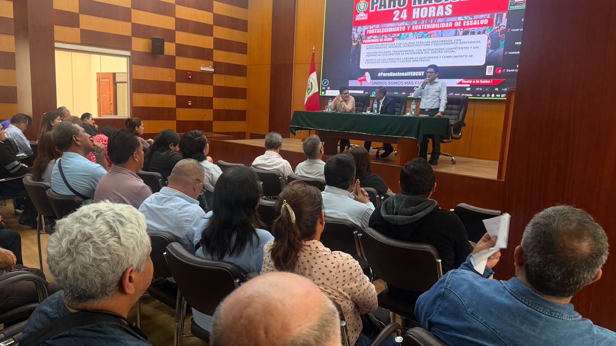 FedCut's tweet photo. INICIÓ LA ASAMBLEA NACIONAL ✊
Organización y plan de acción para el Paro Nacional del 23 de septiembre.
#FEDCUT #AsambleaNacional #ParoNacional #23DeSetiembre #UnidadSindical https://t.co/Rcq6tPhudR