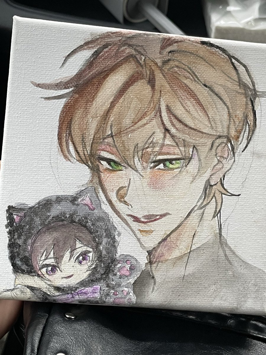 _pyonk0's tweet photo. スザク×たぴにゃんこルルの制作過程 https://t.co/aWLltjJV1X