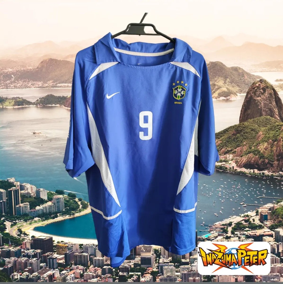 inazumapeter's tweet photo. Brasil 🇧🇷
| Away Kit |
| 2002/2003 |
| N°9 Ronaldo Nazario |
| Size XL |
| Nike | https://t.co/QpYsC53eTe